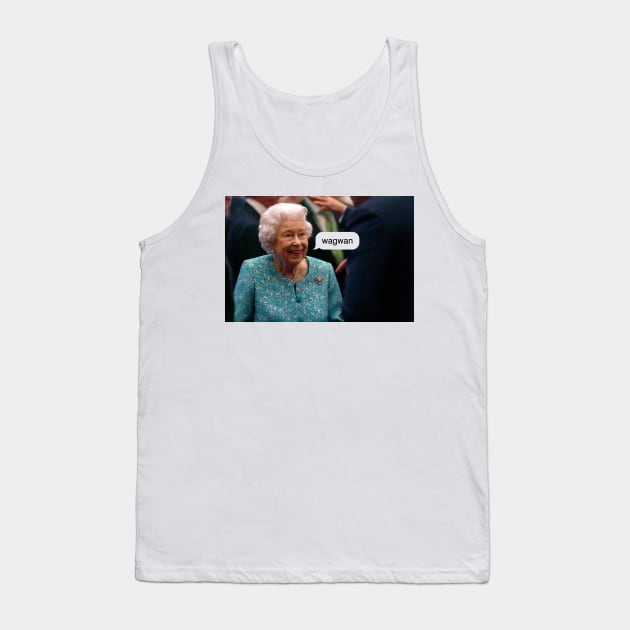 Queen Elizabeth "wagwan" Tank Top by emiliapapaya